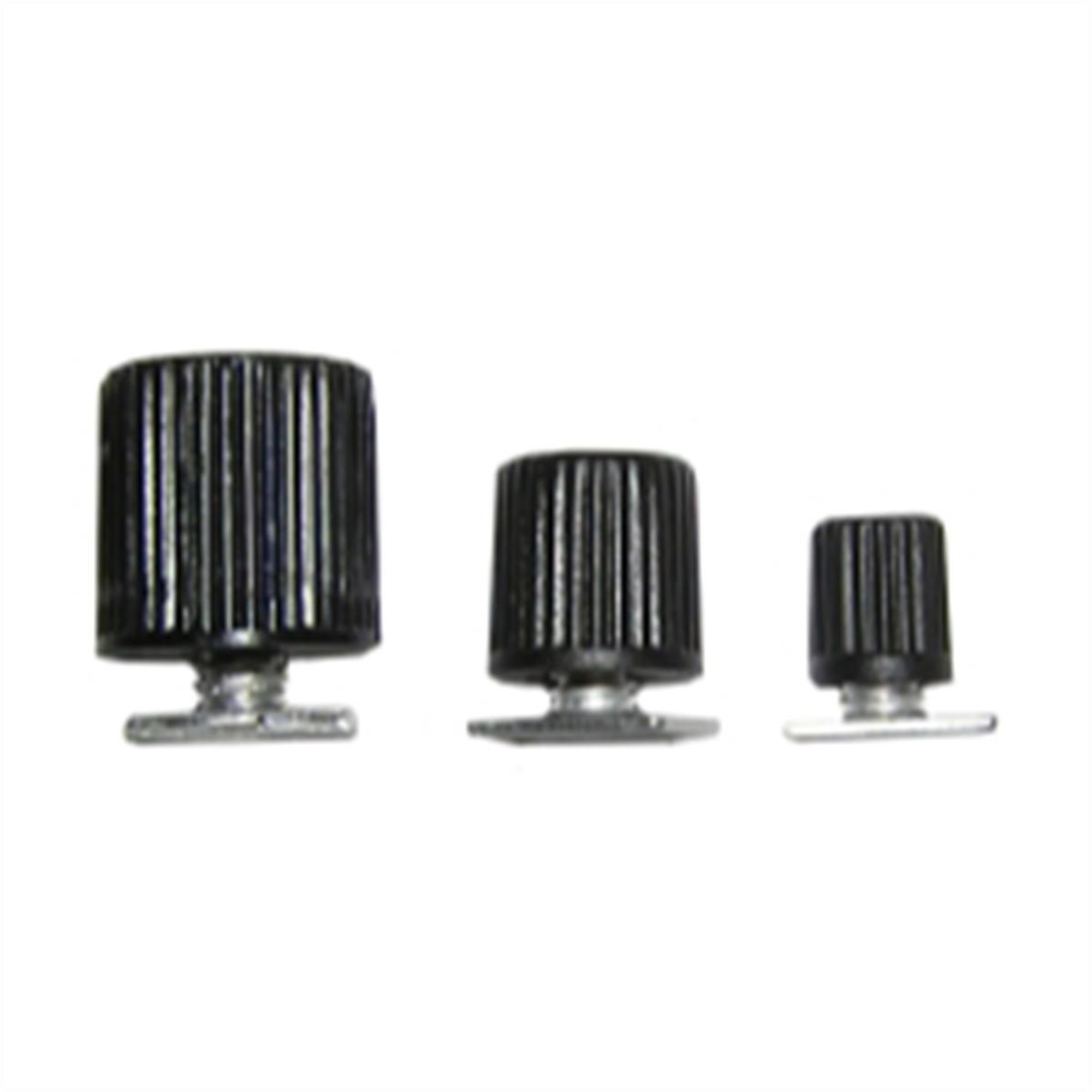 VIM Tools Magrail Pegs — 3/8in., 10 Pack, Black Plastic Studs with Aluminum T Bolt, Model# VIMMR-SB